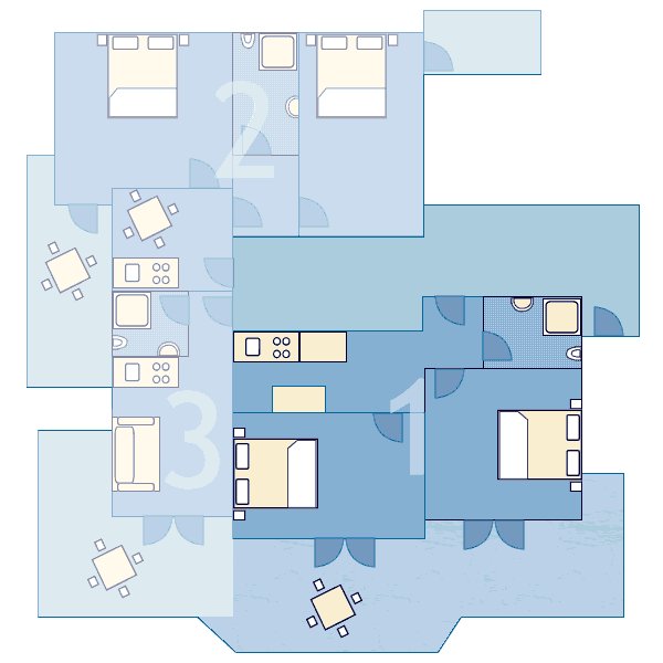 Schema essenziale dell'appartamento - 1 - 4+1